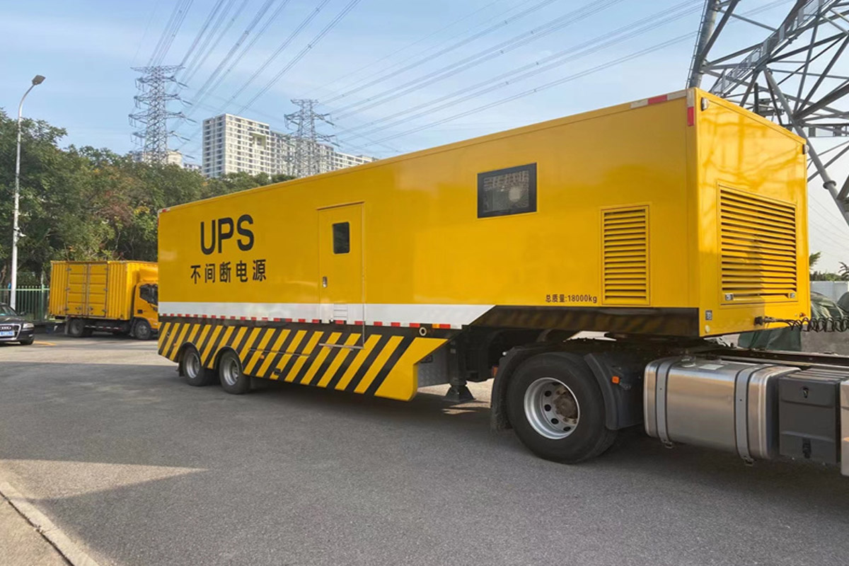 万柏林发电机租赁施工现场